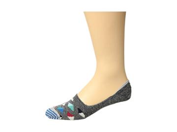 Happy Socks Pyramid Liner Socks (blue/red/white) Men's No Show Socks Shoes