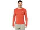 Nike Dry Miler Long Sleeve Running Top (dune Red/heather) Men's Clothing