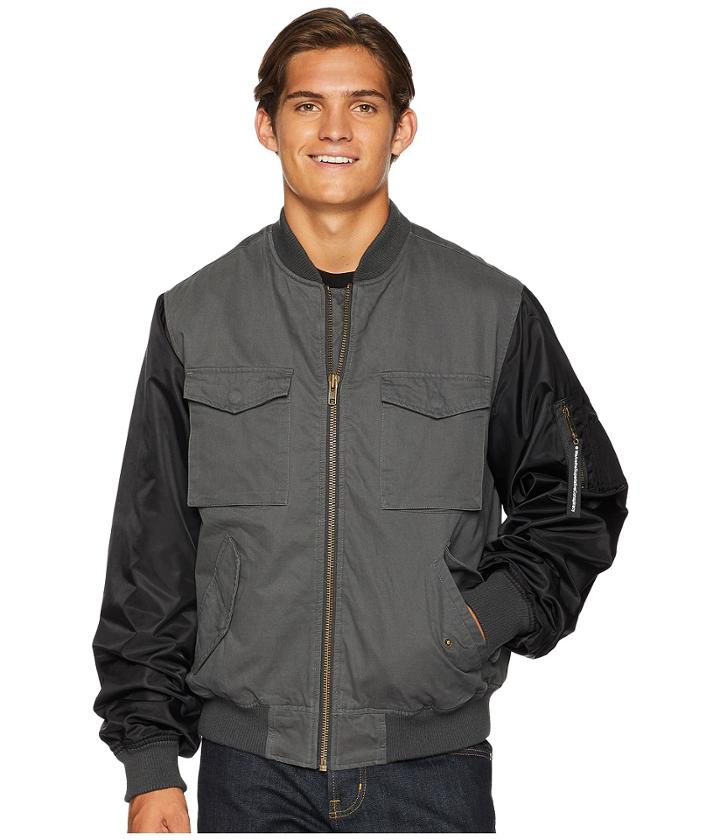 Wesc The Contrast Bomber Jacket (pirate Black) Men's Coat