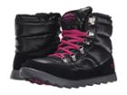 The North Face Thermoballtm Lace (shiny Tnf Black/luminous Pink (prior Season)) Women's Cold Weather Boots