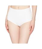 Michael Michael Kors Solids High-waist Bottom (white) Women's Swimwear