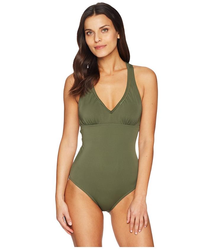 Prana Khari One-piece (cargo Green) Women's Swimsuits One Piece