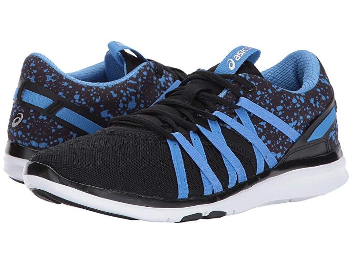 Asics Gel-fit Yui (black/regatta Blue/silver) Women's Cross Training Shoes