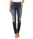 Miraclebody Jeans Rikki Rip Repaired Jeans In Brighton Blue (brighton Blue) Women's Jeans