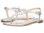 Betsey Johnson Bryce (silver Metallic) Women's Sandals