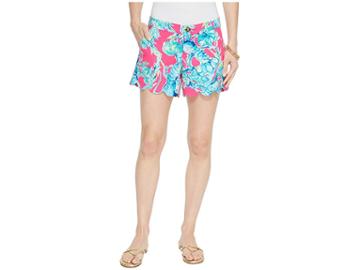 Lilly Pulitzer Buttercup Stretch Twill Shorts (raz Berry Lobsters In Love) Women's Shorts