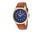 Steve Madden Madden Men Analog Strap Watch With Pendant Necklace Smms022 (gold/brown) Watches