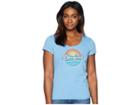 Life Is Good Sunny Waves Smooth Tee (powder Blue) Women's T Shirt