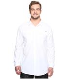 Columbia Big And Tall Silver Ridge Lite Long Sleeve Shirt (white) Men's Long Sleeve Button Up