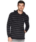 Volcom Wallace Hooded Long Sleeve Knit Top (black) Men's Clothing
