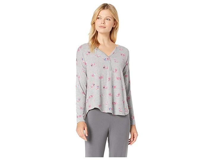 Hatley Henley Lounge Top (grey) Women's Pajama
