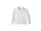 Nununu Button Shirt (toddler/little Kids) (white) Boy's Long Sleeve Button Up