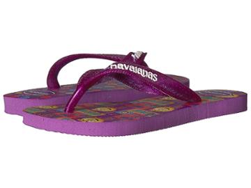 Havaianas Kids Emoji Sandal (toddler/little Kid/big Kid) (purple) Kids Shoes