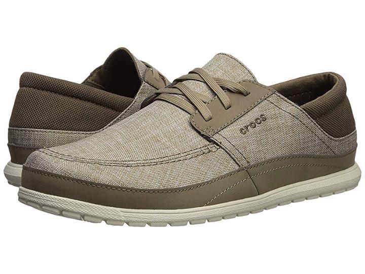 Crocs Santa Cruz Playa Lace (khaki/stucco) Men's  Shoes