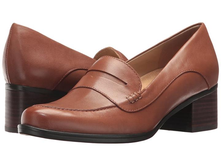 Naturalizer Dinah (saddle Tan Leather) Women's 1-2 Inch Heel Shoes