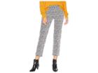 Michael Michael Kors Plaid Cigarette Crop Pants (black) Women's Casual Pants
