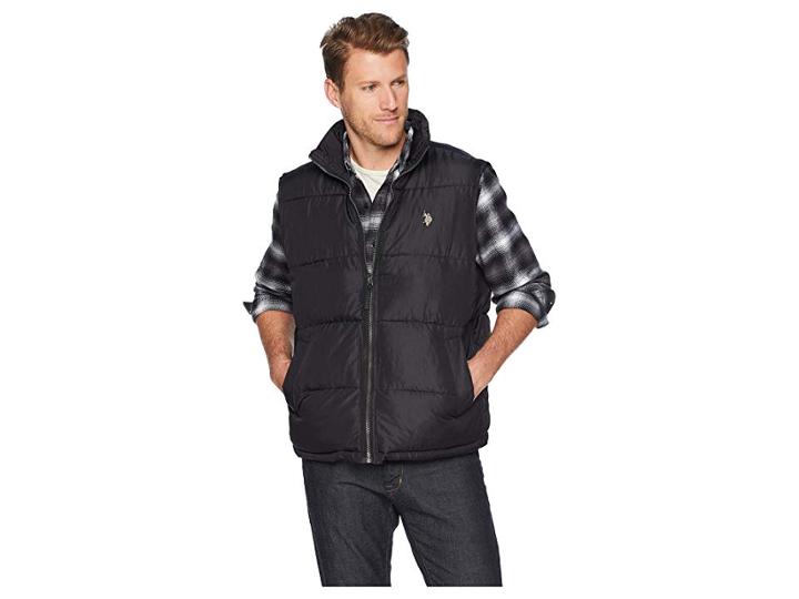 U.s. Polo Assn. Basic Vest Small Horse (black) Men's Vest