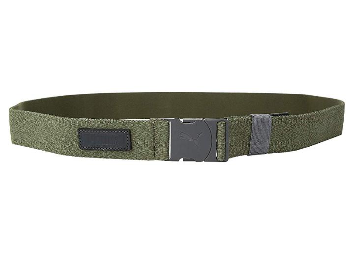 Puma Golf Ultralite Stretch Belt (forest Night Heather) Men's Belts