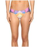 Mara Hoffman Radial Side Ruched Bottom (lavender Grey) Women's Swimwear