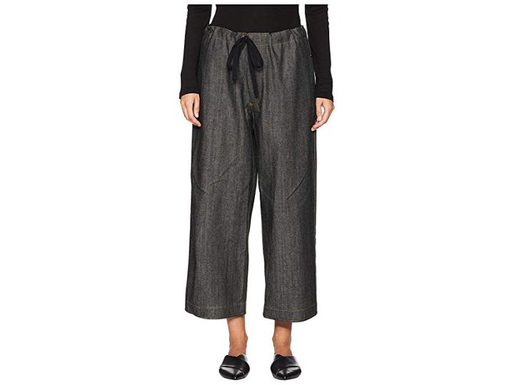 Y's By Yohji Yamamoto U-straight String Pants (black) Women's Casual Pants