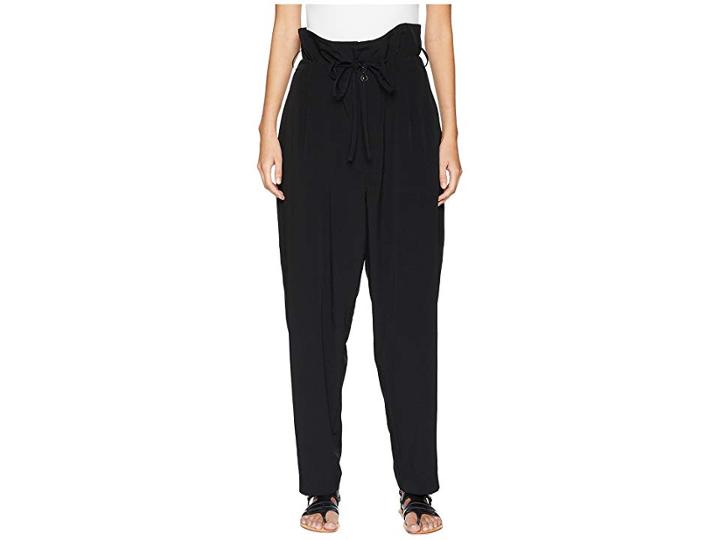 Y's By Yohji Yamamoto U-high-waist Pants (black) Women's Casual Pants