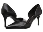 Nine West Mossiel D'orsay Pump (black Leather) Women's Shoes