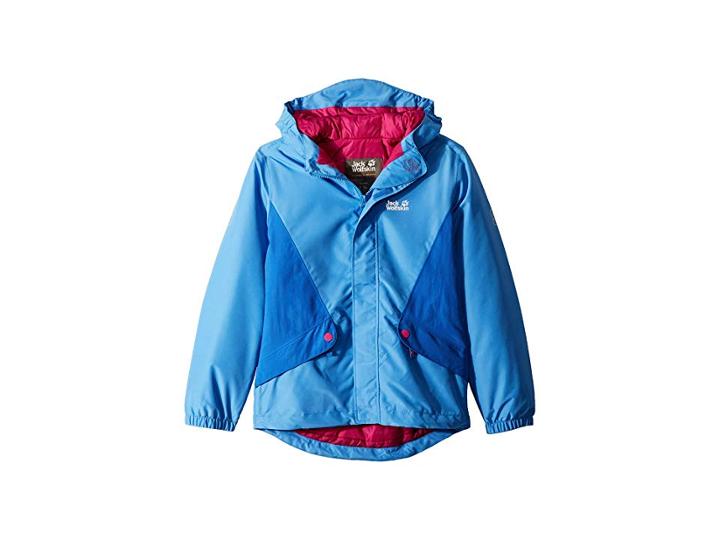 Jack Wolfskin Kids Kajak Falls Jacket (infant/toddler/little Kids/big Kids) (zircon Blue) Girl's Coat