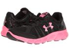 Under Armour Kids Ua Ggs Micro Gtm Assert 6 (big Kid) (black/mojo Pink/mojo Pink) Girls Shoes