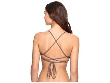 O'neill Salt Water Solids Bikini Top (pepper) Women's Swimwear