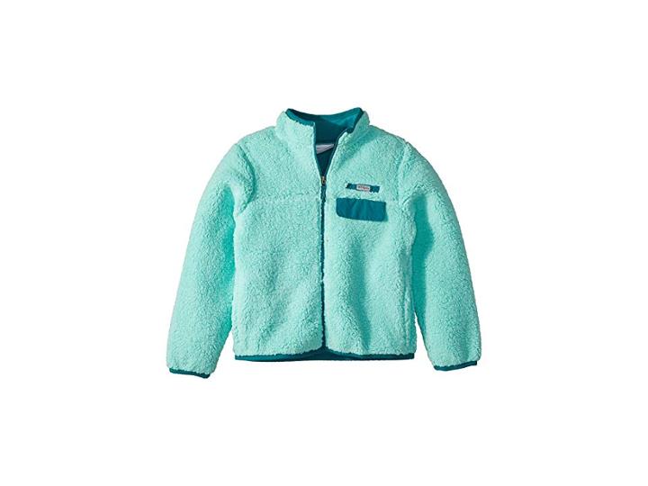 Columbia Kids Mountain Side Heavyweight Full Zip Fleece (little Kids/big Kids) (pixie/emerald) Girl's Coat