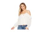 Astr The Label Kimberly Top (ivory) Women's Clothing