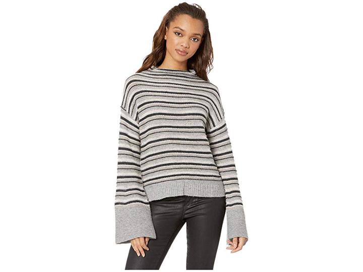 Splendid Everest Stripe Mock Neck Sweater (multi) Women's Sweater