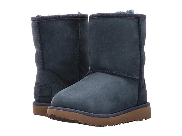 Ugg Kids Classic Ii Waterproof (toddler/little Kid) (navy) Kids Shoes