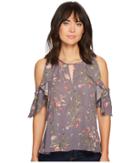 B Collection By Bobeau Pamela Cold Shoulder (botanical Floral) Women's Clothing