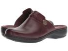 Clarks Leisa Carly (burgundy Leather) Women's Shoes