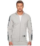 Adidas Skateboarding Quarzo Fleece Zip (medium Grey Heather) Men's Fleece