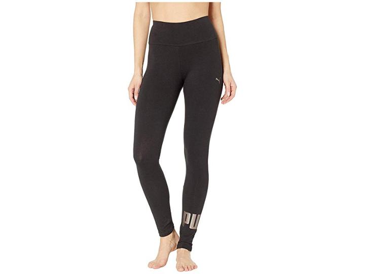 Puma Retro Athletic Leggings (puma Black/metallic Ash) Women's Casual Pants