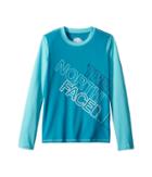 The North Face Kids Long Sleeve Amphibious Tee (little Kids/big Kids) (algiers Blue/blue Curacao) Girl's T Shirt