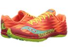 Saucony Kilkenny Xc5 (flat) (vizi Orange/citron) Women's Running Shoes