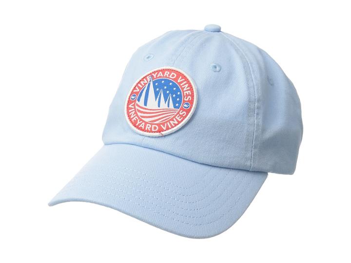 Vineyard Vines Classic Sail Patch Hat (surf Blue) Caps