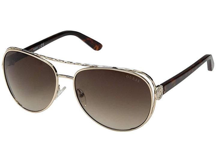 Guess Gf6072 (gold/gradient Brown) Fashion Sunglasses