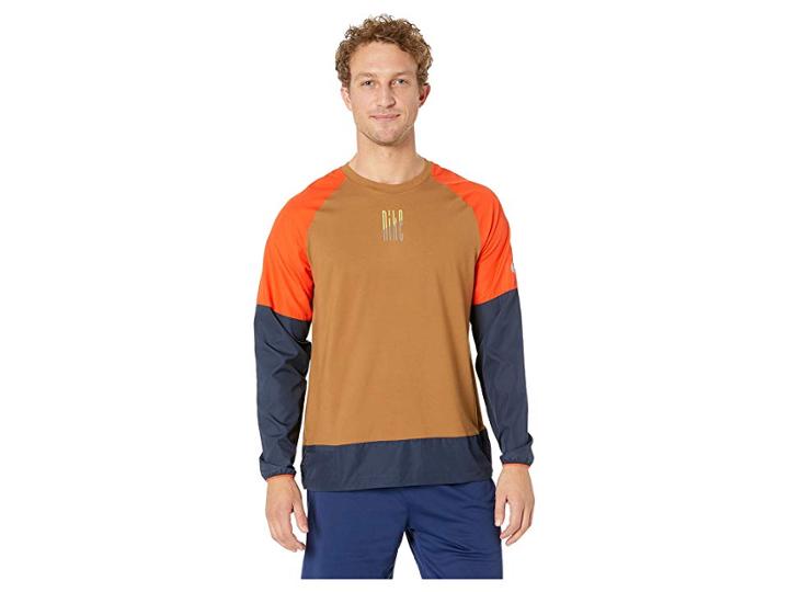 Nike Element Mix Crew (ale Brown/team Orange/reflective Silver) Men's Clothing