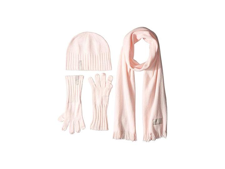 Calvin Klein Three-piece Basic Set (petal) Beanies