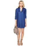 Bb Dakota Parley V-neck Shirtdress (indigo) Women's Dress
