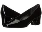 Vaneli Popsy (black Patent) Women's 1-2 Inch Heel Shoes