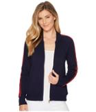 Lauren Ralph Lauren Cotton French Terry Track Jacket (navy) Women's Coat