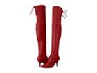 Stuart Weitzman Tiemodel (red Plonge Stretch) Women's Boots