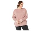 Nike Thermasphere Element Top (sizes 1x-3x) (rust Pink/heather) Women's Long Sleeve Pullover