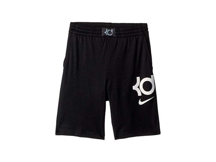 Nike Kids Kd Graphic Basketball Shorts (little Kids/big Kids) (black/anthracite/white/white) Boy's Shorts