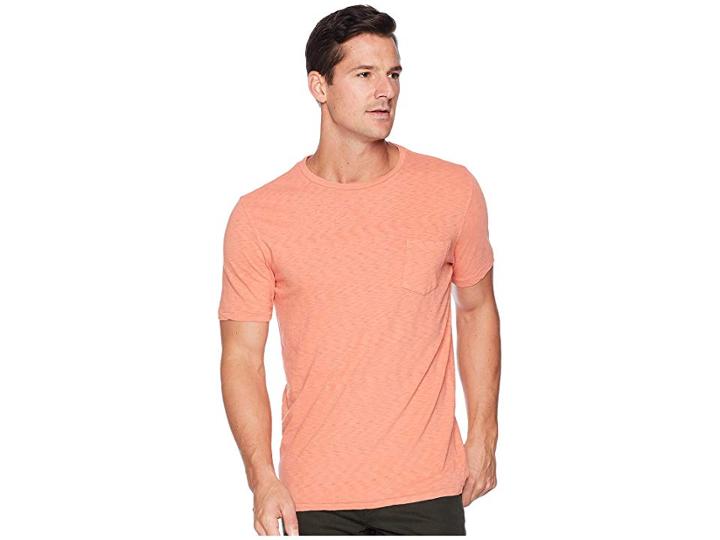 Vintage 1946 Garment Dyed Slub Crew Neck Tee (ginger) Men's T Shirt